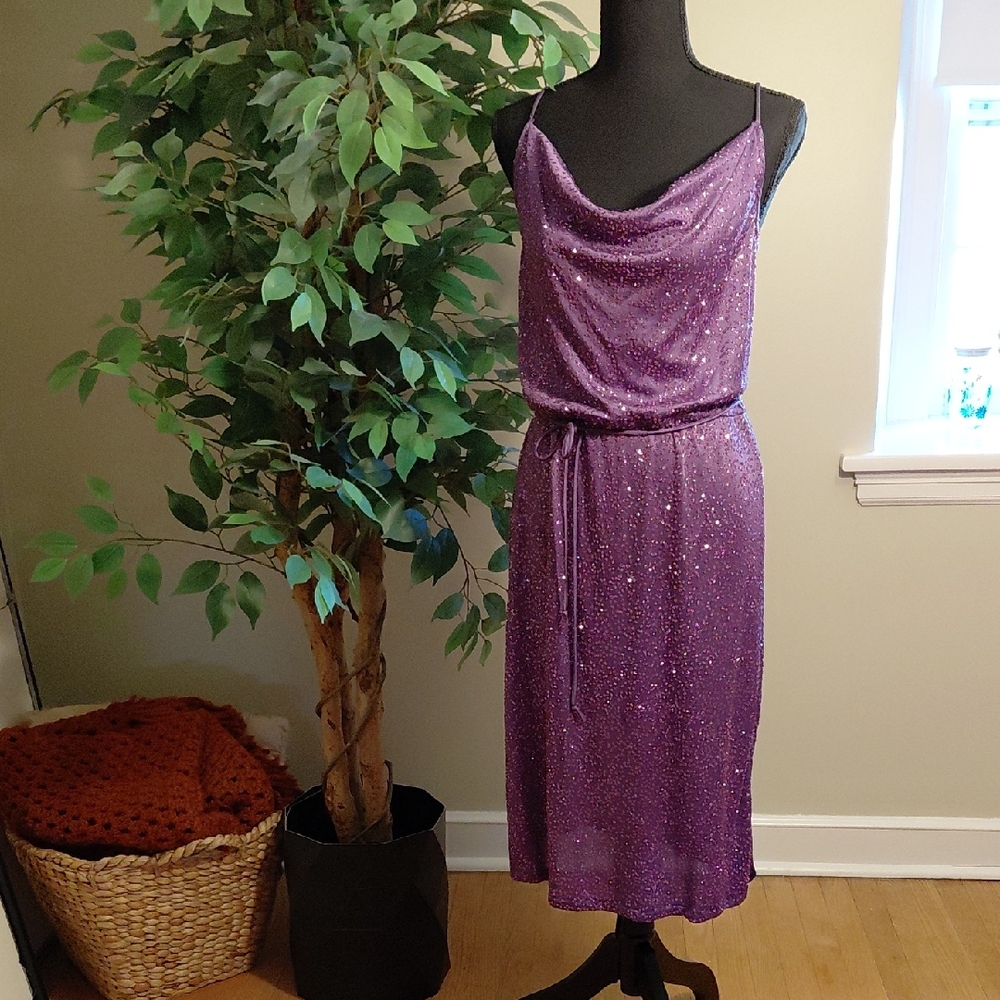 Vintage 1980's Disco Prom Party Dress